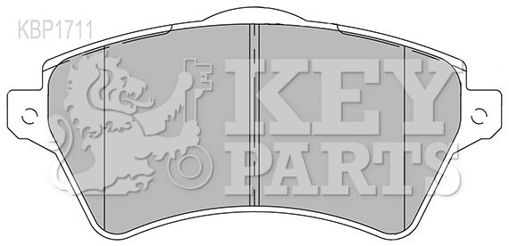 KEY PARTS Комплект тормозных колодок, дисковый тормоз KBP1711